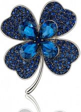 Zdjęcie Broszka ozdobna szmaragdowa koniczyna BZ218 - Reda