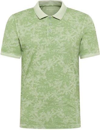 Duża męska koszulka polo wzorzysta z kołnierzykiem Mustang 1016506-12729 zielona