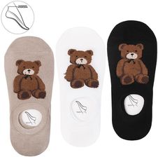 Zdjęcie Stopki Damskie Z Misiem Moraj 3 Pary - Łaziska Górne