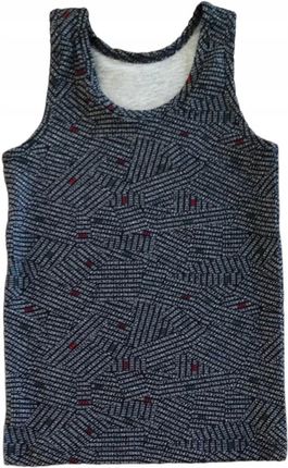 Podkoszulek na ramiączkach r. 110 dziecięca podkoszulka chłopięca granatowa