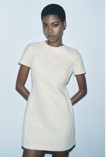 Zdjęcie SUKIENKA MINI Z CEKINAMI BIAŁA ROZMIAR L ZARA - Ciechocinek