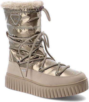 Beżowe Śniegowce Marco Tozzi Ocieplane Buty Damskie