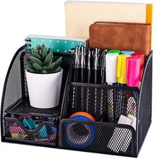 Zdjęcie Przybornik Na Biurko - 6 Komór Czarny - Świecie