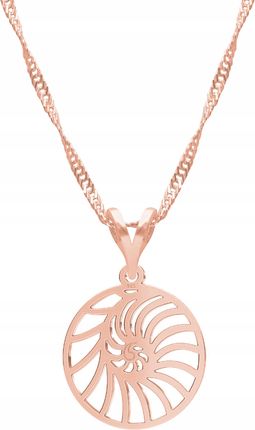 Larezo Łańcuszek złoty naszyjnik 925 Muszelka Muszla