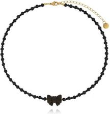 Zdjęcie By Dziubeka Naszyjnik czarny z kokardką z obsydianu NPA1444  - Strzelce Krajeńskie