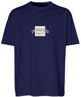 JACK & JONES Jorskull Coast Tee SS Crew Neck, Bianco, S