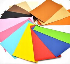 Zdjęcie 15 Arkuszy Ze Sztucznej Skóry Różne Kolory 34 X 20 Cm Do Rękodzieła Diy - Działoszyn