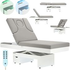 Zdjęcie Calissimo Łóżko Do Masażu Elektryczne Stół Kosmetyczny Rehabilitacji Leżanka Podświetlany Podgrzewany Fiord (YH81091GREY) - Racibórz