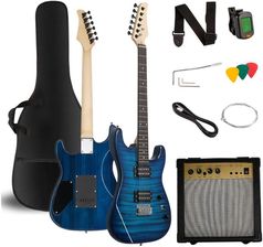 Zdjęcie V-Tone Gitara elektryczna EWG 39 BL 4/4 Niebieski - Uniejów