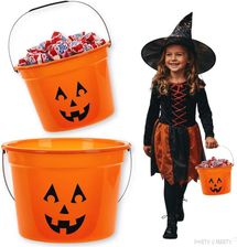 Zdjęcie Partydeco Wiaderko Na Cukierki I Słodycze Na Halloween Dynia Partydeco 20,5x15cm - Brzesko