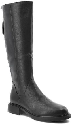 Czarne Kozaki S.Barski Wygodne Obuwie Damskie