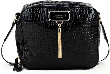 Monnari – listonoszka z frędzlem, lakierowana skóra krokodyla, Jesień–Zima 2025/26