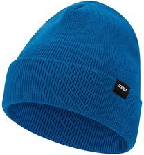 Zdjęcie Ciepła czapka beanie z wełną merino Core Run CEP niebieska - Łódź