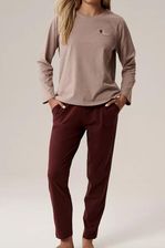 Zdjęcie Piżama damska Atlantic NLP-498 beż-wino (2XL) - Łosice