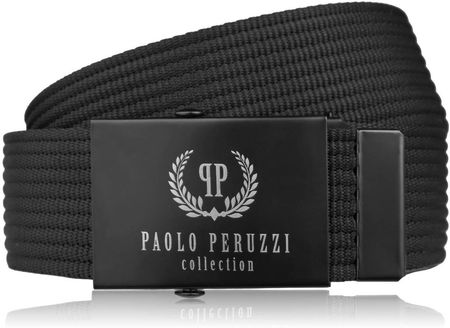 Pasek do spodni męski 125 cm pasek męski parciany czarny PW-30-125