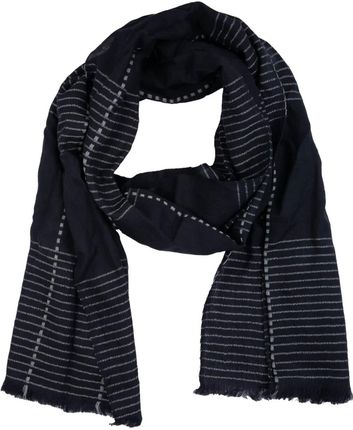 Lekki wełniany szal męski czarny L6311449