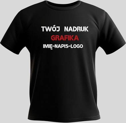 Malfini Koszulka Męska Z Własnym Nadrukiem Logo Firmy Napis Przód Lub Tył L