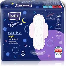 Zdjęcie Bella For Teens Sensitive Night Podpaski Na Noc 8szt. - Strumień