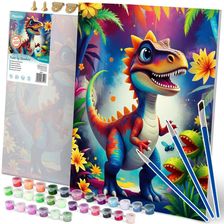 Zdjęcie Massido Obraz Do Malowania Po Numerach 40X50cm Dino Edukamp (699023) - Libiąż