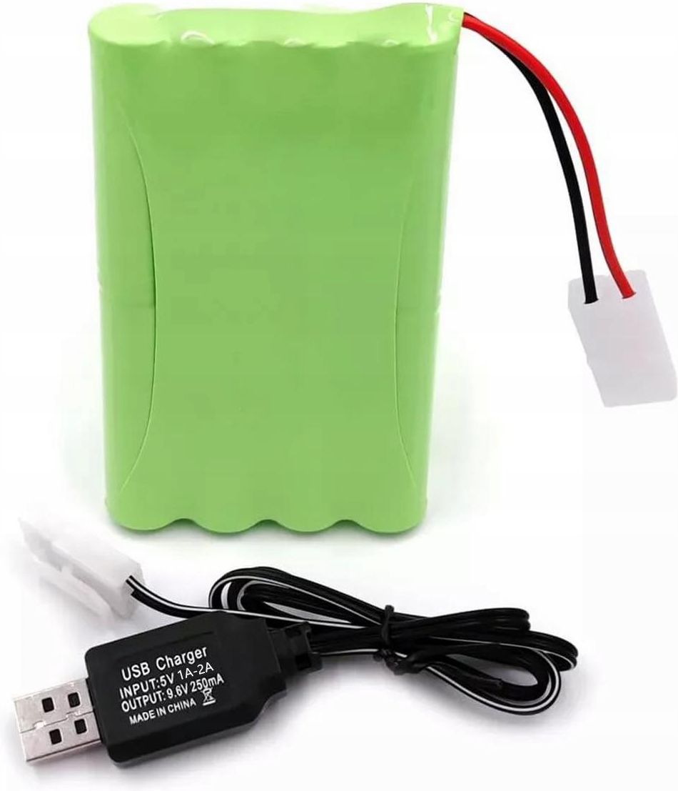 Batteria Gobba Voltz 800mAh 9.6V AA NiMH Con Spina Tamiya Per RC, Nuova - Foto 4