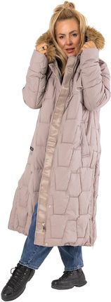 Długa kurtka pikowany płaszcz zimowy URBAN LONG PUFF PLUS SIZE