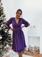 Zdjęcie Sukienka krótka Alma kolor śliwka - Maków Podhalański