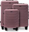 Zestaw 3 walizek Wings CRAKE POLICARBON 100% ROSE GOLD -20% z KODEM