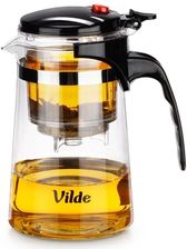 Zdjęcie DZBANEK SZKLANY 680ml Z ZAPARZACZEM SPUSTOWYM DO HERBATY ZIÓŁ 259415 - Kłobuck