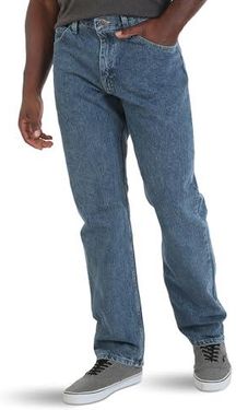 [AC] Wrangler męskie dżinsy Authentics Classic Relaxed Fit Flex, Vintage Stonewash, 34W / 32L