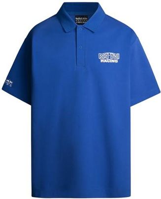 [AC] Red Bull Racing X Pepe Jeans Męska koszulka polo Moto, Niebieski (elektryczny niebieski), L