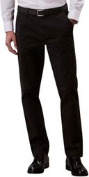 [AC] Calvin Klein Męskie bawełniane chinosy Signature Slim Fit, czarny (czarny), 31W / 34L