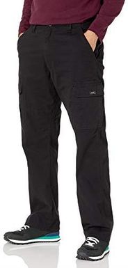 [AC] Wrangler męskie spodnie jeansowe, bojówki, luźny krój, proste nogawki, Czarny, 35W / 32L