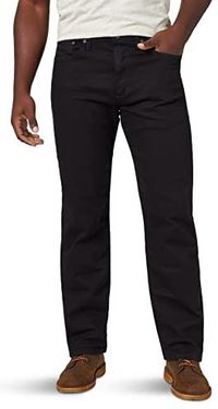 [AC] Wrangler męskie dżinsy Authentics Classic Relaxed Fit Flex, Black Flex, 36W / 29L