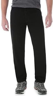 [AC] Wrangler Big & Tall Rugged fit Jeange/ & Food Heavy Duty Classic dla Homens Big E Wysokie Jeansy Męskie, czarny, 32W / 32L