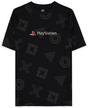 Koszulka DIFUZED PlayStation - Logo All Over Print (rozmiar L) | DO 100 ZŁ RABATU NA START W APCE | Zyskaj nawet 50 zł rabatu!
