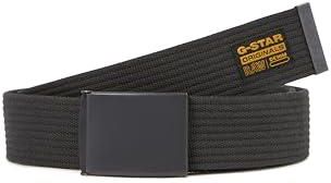 [AC] G-Star Webbing Belt męski, Wielokolorowy (Black Metal/Asfalt D27727-e046-h639), PC