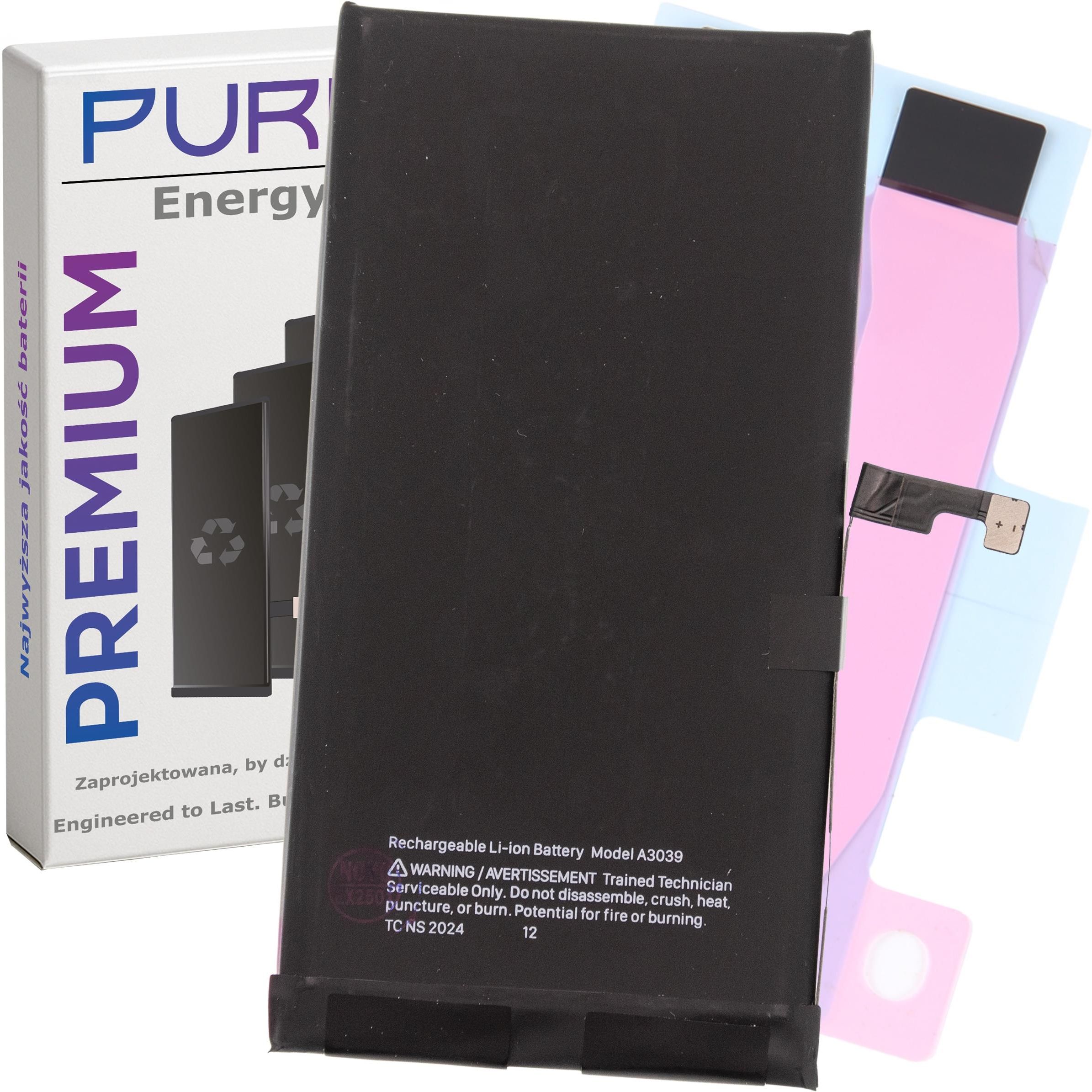 Fil 4383 Bateria Pure Bateria Do Iphone 15 Plus 4383 Mah Akumulator Telefonu ...