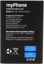 Zdjęcie Myphone Bateria Do Halo 3 Lte Bs 48 - Dębica
