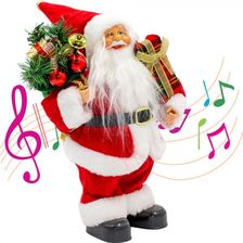 Zdjęcie Mica Decorations Mikołaj Tańczący Grajacy 28cm  - Pakość