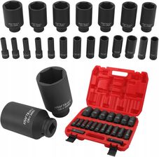 Zdjęcie Kraft&Dele Zestaw Nasadek Udarowych 20 Elementów 6-Kątne 1/2" 10-38 Mm - Barczewo