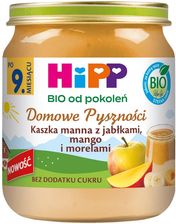 Zdjęcie Hipp Domowe Pyszności Kaszka Manna Z Jabłkami Mango I Morelami Bio Po 9 Miesiącu 200G - Wejherowo