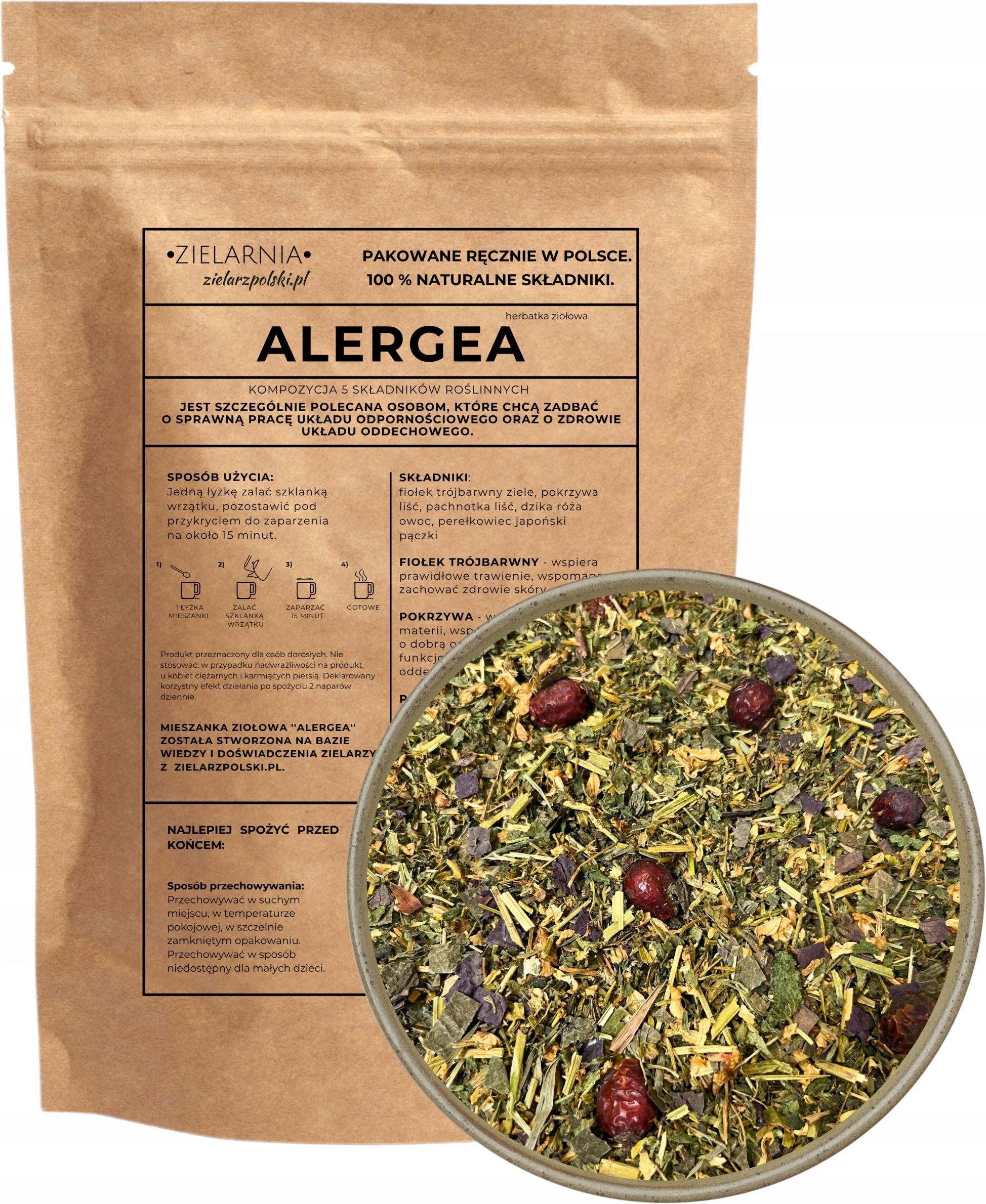 Zielarzpolski Alergia Herbatka Na Alergię 100g - Opinie i ceny na Ceneo.pl