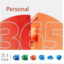 Zdjęcie Microsoft 365 Personal 1Y 1U Win/Mac 32/64bit - Pieniężno