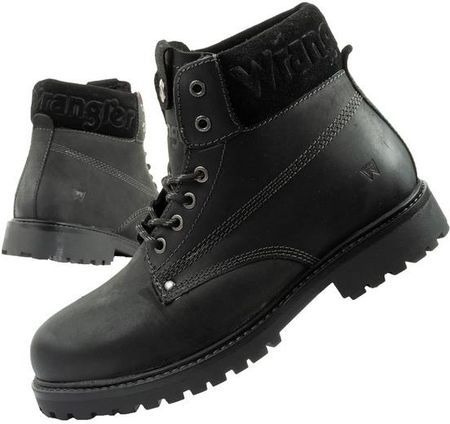 Wrangler Arch Fur buty męskie sztyblety trzewiki eleganckie ocieplane czarne