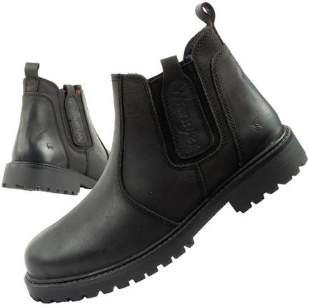 Wrangler Yuma buty męskie sztyblety trzewiki eleganckie skórzane wsuwane