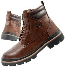 Zdjęcie Wrangler Nevada buty męskie sztyblety trzewiki eleganckie modne sznurowane brązowe - Nowa Słupia