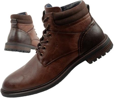 Wrangler George buty męskie sztyblety trzewiki eleganckie modne brązowe