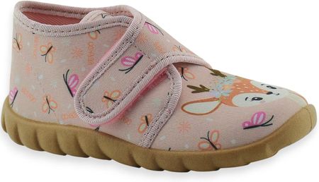 Kapcie dla dziewczynki oddychająca elastyczna podeszwa Befado 465P223 Flexi Róż