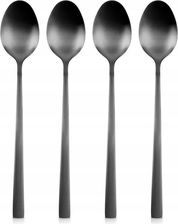 Zdjęcie Koopman Łyżeczki Koktajlowe Stalowe Czarne 4szt. - Jastarnia