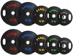 Zdjęcie Hms Tog Zestaw Talerzy Olimpijskich Ogumowanych 2X5 - 25Kg 150Kg - Ropczyce